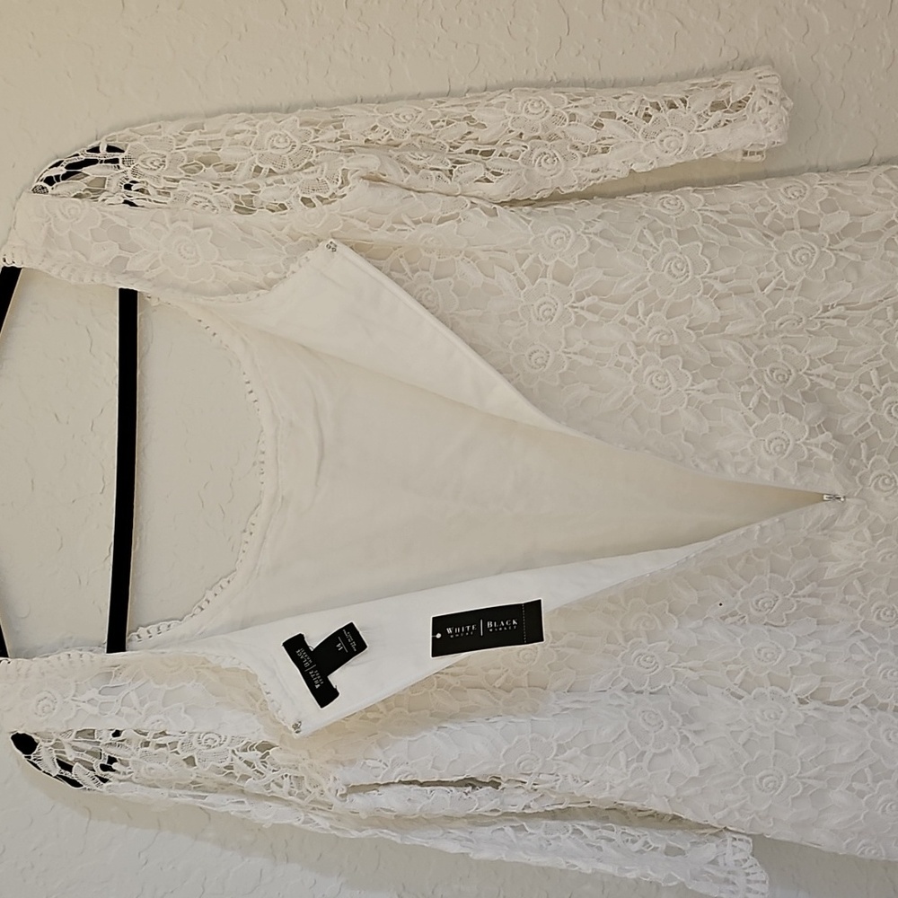 WHBM Elegant White Lace Dress - Picture 13 of 16